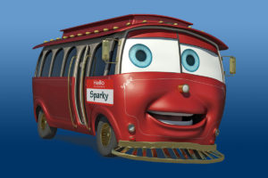 Sparky the Branson Trolley